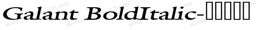 Galant BoldItalic字体转换